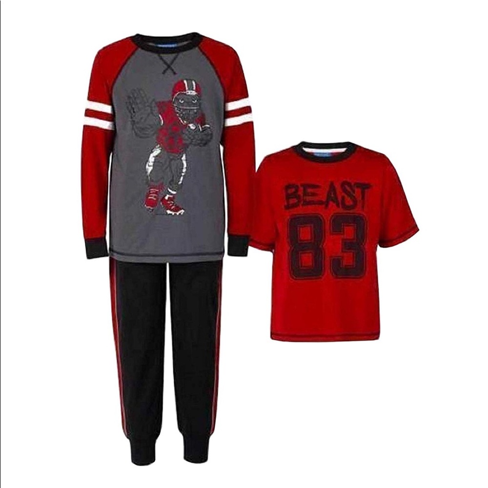 St.eve boys 3-piece pajama set size S (7/8) and M(10/12)